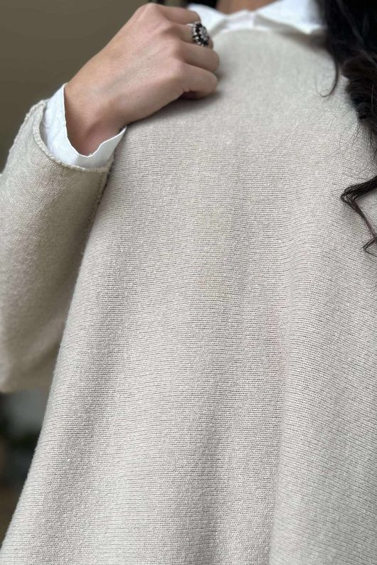 Conrad Oversized Boxy Knit Oatmeal